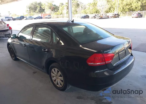2013 Volkswagen Passat 2.5L S из США, поврежденный, VIN 1VWAP7A34DC057286